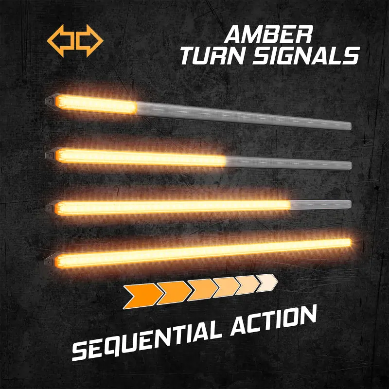 Xk Glow 14In Switchback Grill Lights With Start-Up Animation & Sequential Turn Signals 1