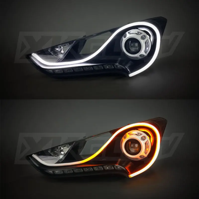 Xk Glow 36Inch - 2Pc Sequential Switchback Led Strip Kit Drl Turnsignal For Headlights 1