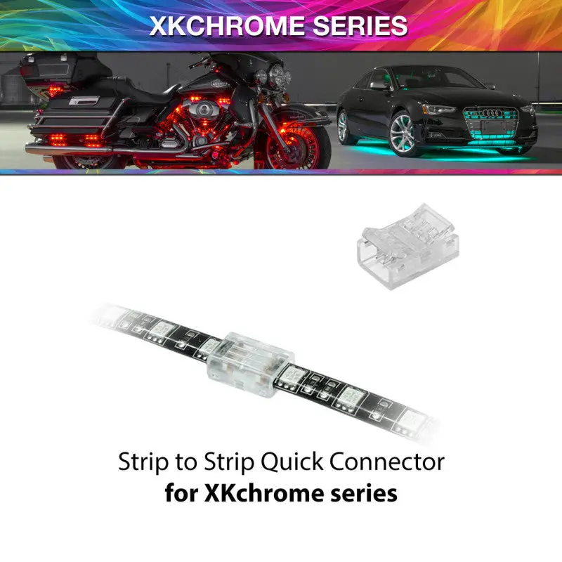 Xk Glow 4 Pin Quick Connector- Strip To Strip Xkchrome 1