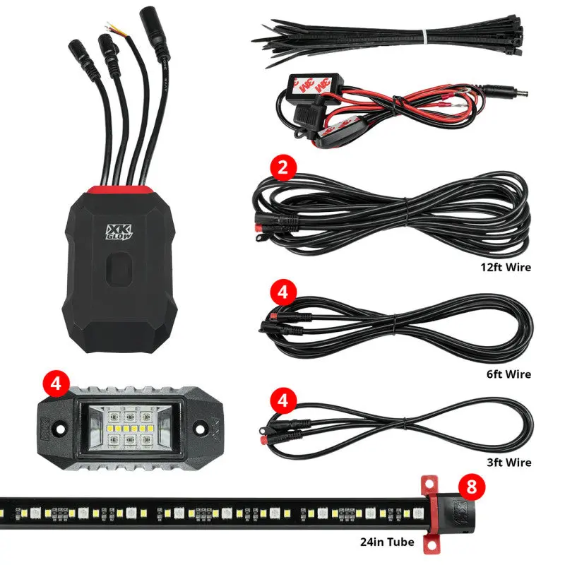Xk Glow Rgbw Addressable Led Underglow Kits Advanced Xkalpha App Controlled 1