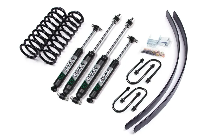 Zone Offroad 3 Inch Lift Kit With Nitro Shocks For 1984-2001 Jeep Cherokee Xj Dana 35 4Wd 1