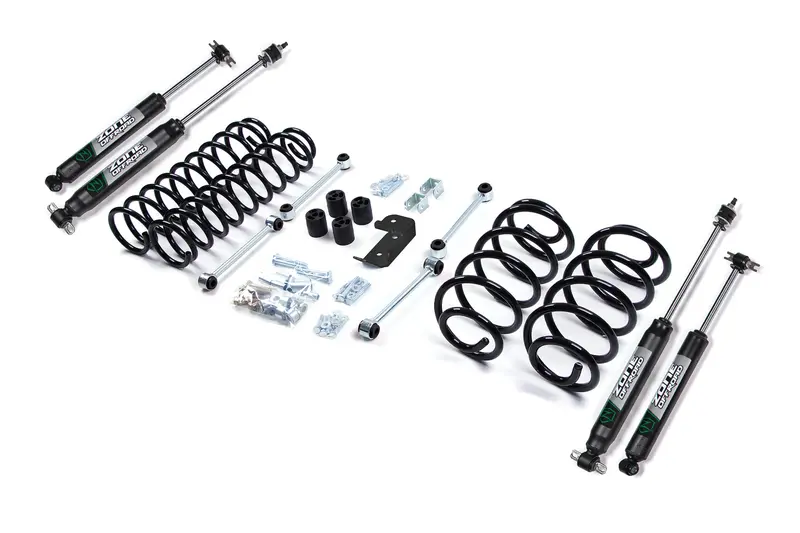Zone Offroad 3 Inch Lift Kit With Nitro Shocks For 1997-2002 Jeep Wrangler Tj 4Wd 1