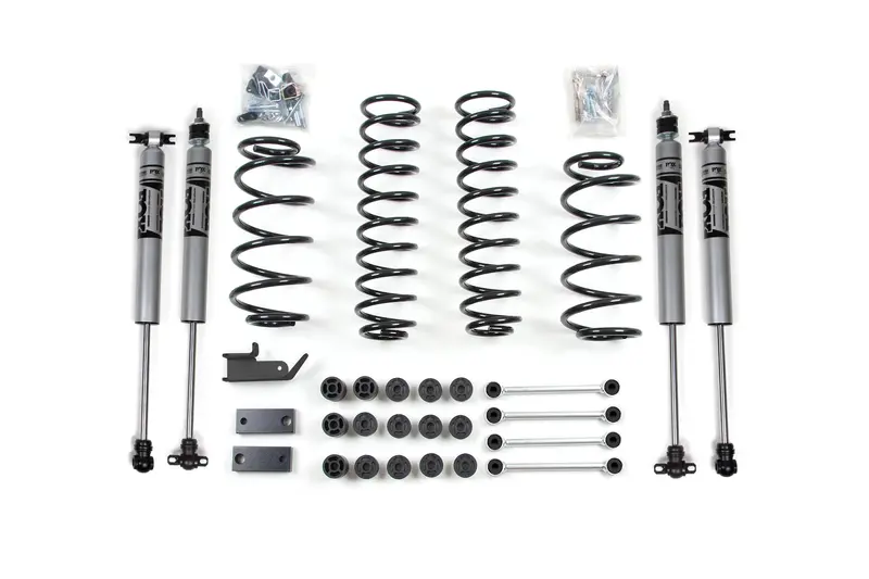 Zone Offroad 4.25 Inch Combo Lift Kit For 97-06 Jeep Wrangler Tj W/Fox 2.0 Shock & Disconnects 1