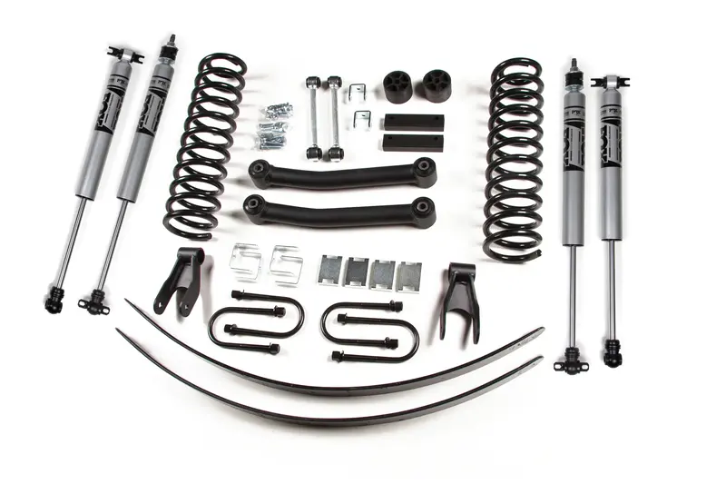 Zone Offroad 4.5 Inch Lift Kit With Fox Shocks For 1984-2001 Jeep Cherokee Xj With Chrysler 8.25 Rear Axle 1