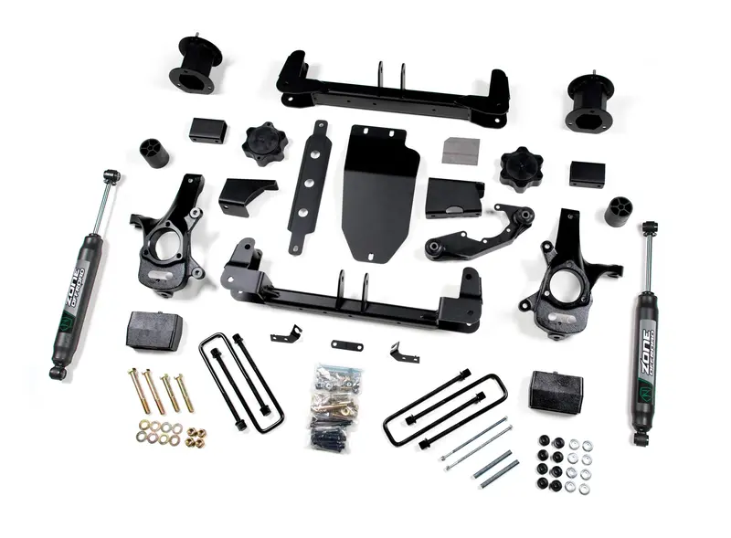 Zone Offroad 4.5 Inch Lift Kit With Nitro Shocks For 2014-2018 Chevy/Gmc Silverado/Sierra 1500 4Wd With Stamped Steel/Aluminum Control Arms 1