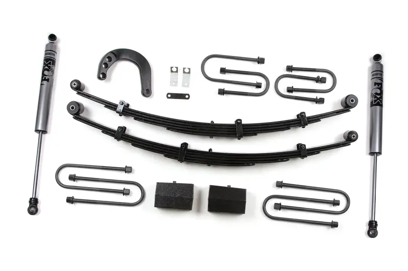 Zone Offroad 4 Inch Lift Kit With Fox Shocks For For 1988–1991 Chevy/Gmc 2500 Suv 4Wd 3/4 Ton Suv 1