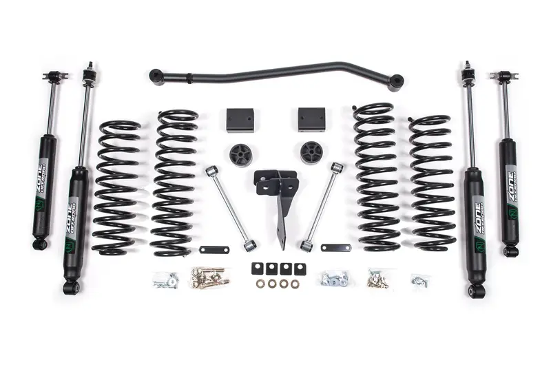 Zone Offroad 4 Inch Lift Kit With Nitro Shocks For 2007-2011 Jeep Wrangler Jk 4Wd 4-Door 1