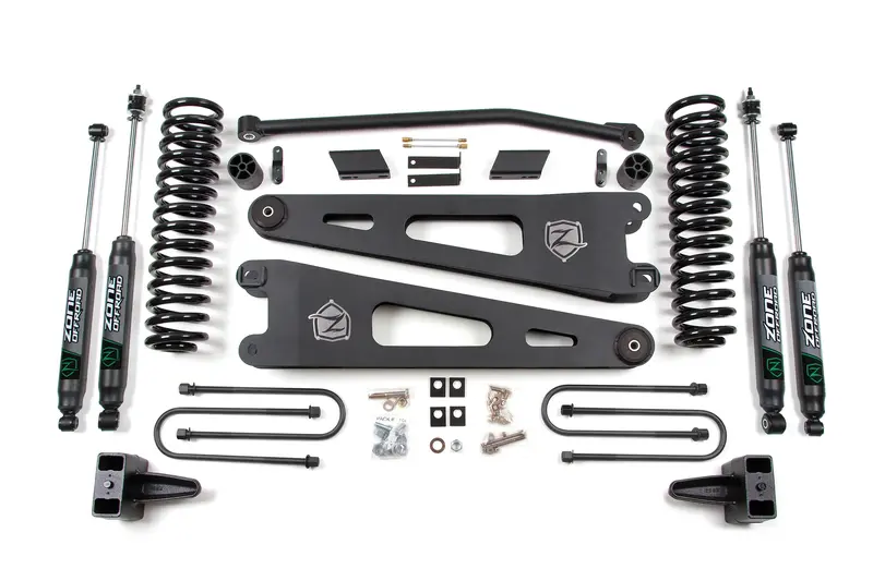 Zone Offroad 4 Inch Lift Kit With Nitro Shocks For 2008-2010 Ford F-250/F-350 6.4L 4Wd 1