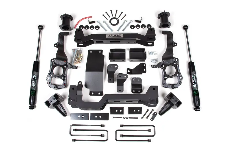 Zone Offroad 4 Inch Lift Kit With Nitro Shocks For 2021–2025 Ford F-150 2.7L/3.5L/5.0L 4Wd 1