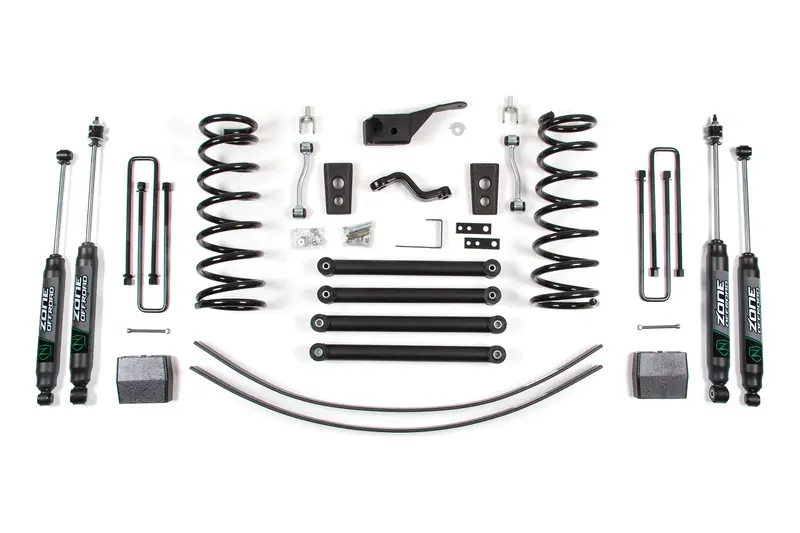 Zone Offroad 5 Inch Coil Spring Lift Kit With Nitro Shocks For 2001 Dodge/Ram 1500 4Wd 1