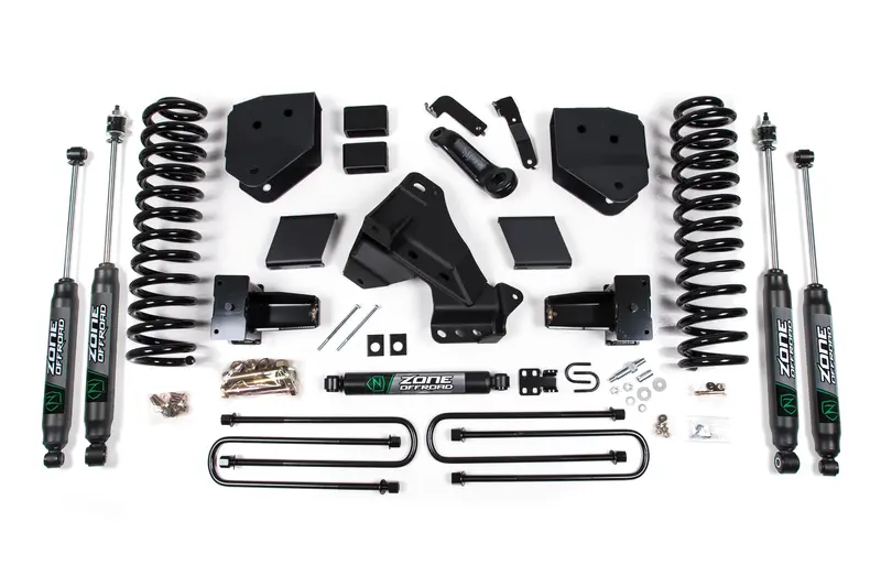 Zone Offroad 5 Inch Lift Kit With Nitro Shocks For 2020–2022 Ford F-250/F-350 6.2L 4Wd 1