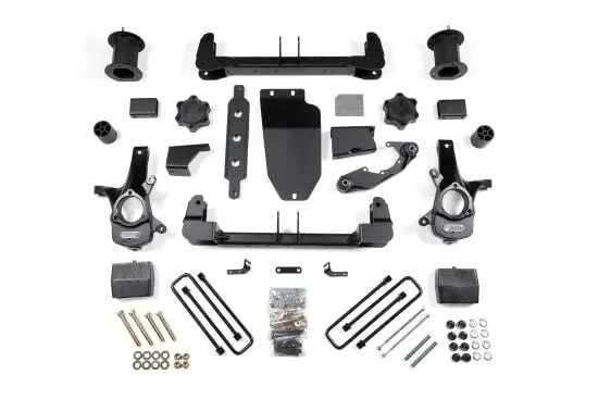 Zone Offroad 6.5 Inch Lift Kit With Nitro Shocks And Strut Spacers For 2014-2018 Chevy/Gmc Silverado/Sierra 1500 Stamped Steel/Aluminum Control Arms 2