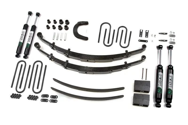 Zone Offroad 6 Inch Lift Kit With Nitro Shocks And Leaf Springs For 1977-1987 Chevy Gmc K1500 5.0L/5.7L 4Wd 1