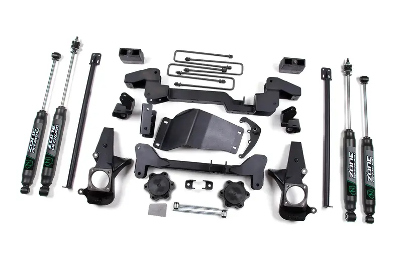 Zone Offroad 6 Inch Suspension Lift Kit With Nitro Shocks For 2001-2010 Chevy/Gmc Sierra/Silverado 2500/3500 4Wd 1