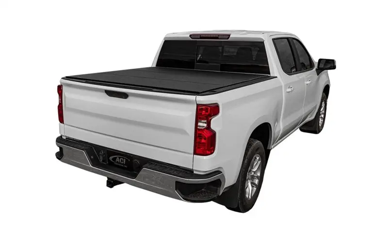 Access Lomax Tri-Fold Tonneau Cover For 2019+ Chevrolet Silverado 1500 – 5’8” Bed, Black Urethane Finish 1