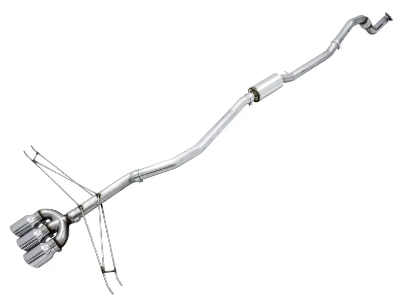 Awe Track Edition Exhaust System For 2016+ Honda Civic Si – Includes Front Pipe & Triple Chrome-Silver Tips 1