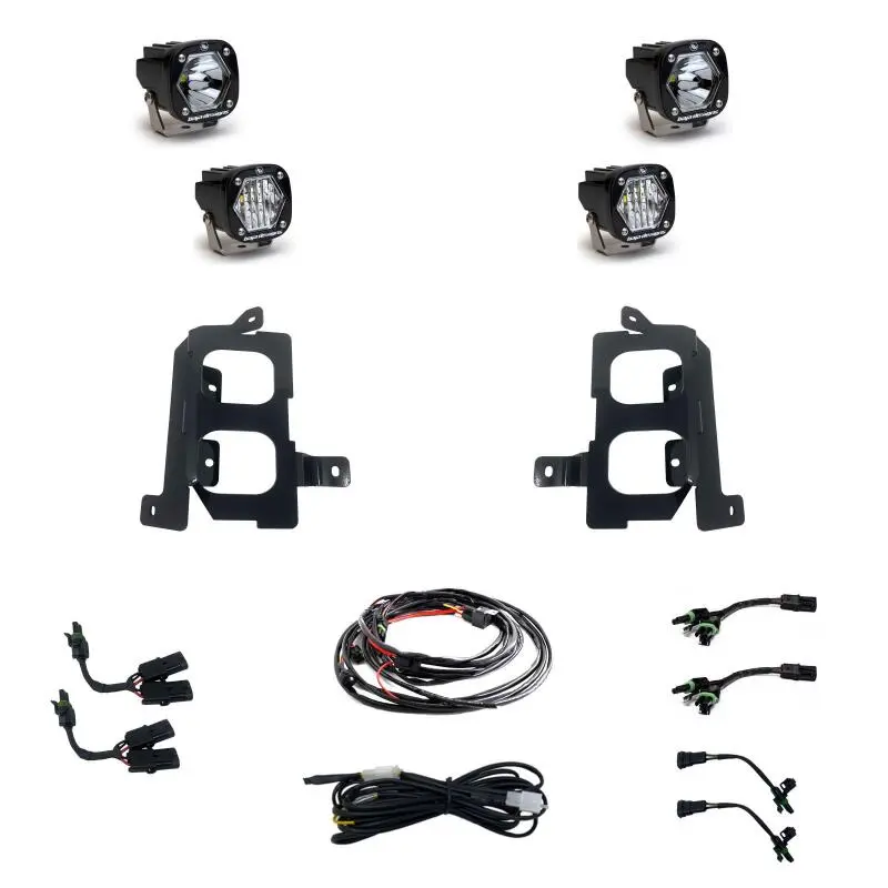 Baja Designs S1 Dual Fog Light Pocket Kit – Led – For 2020–2022 Gmc Sierra 2500Hd/3500Hd 1