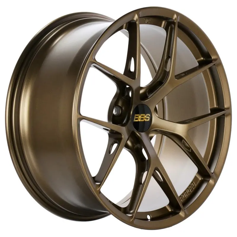 Bbs Fi-R Forged Alloy Wheel – 19X9.5", 5X120 Bolt Pattern, +22Mm Offset, 72.5Mm Center Bore, Satin Bronze Finish 1