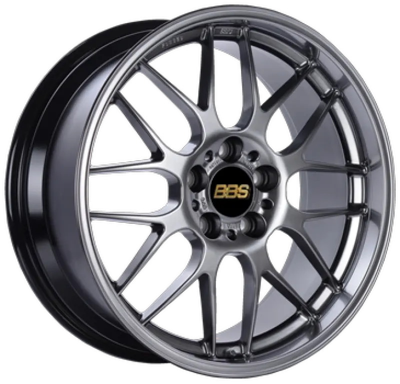 Bbs Rg-R 17X7.5 Inch Alloy Wheel – 5X100 Bolt Pattern, Et35 Offset, Diamond Black Finish (Pfs Clip Required) 1