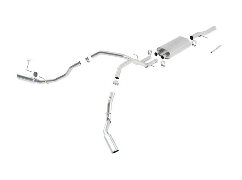 Borla Cat-Back Exhaust System For 2009–2012 Chevrolet Silverado & Gmc Sierra 1500 (Wt/Sle/Lt, 4.8L/5.3L/6.0L) 1
