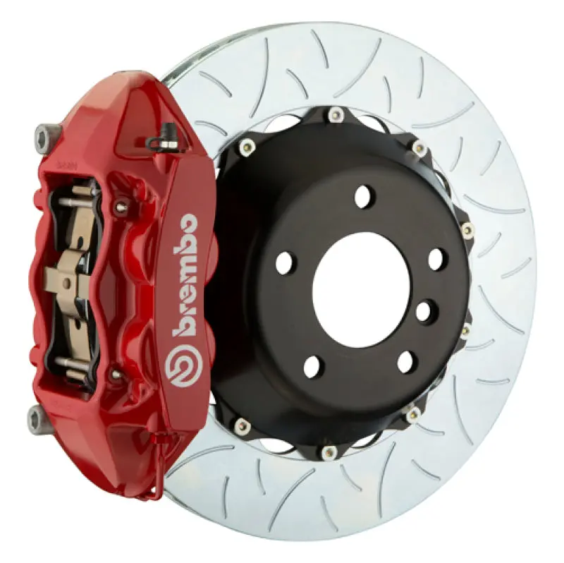 Brembo Gt Big Brake Kit For 2010–2016 Mercedes-Benz E63 Amg & 2012–2018 Cls63 Amg – Rear, 380X28Mm Slotted Two-Piece Rotors, Red Calipers 1
