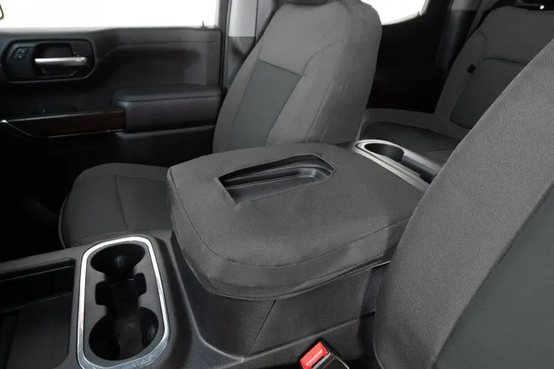 Covercraft Endura Precisionfit Front-Row Seat Covers For 2022–2024 Nissan Frontier – Silver/Charcoal 1