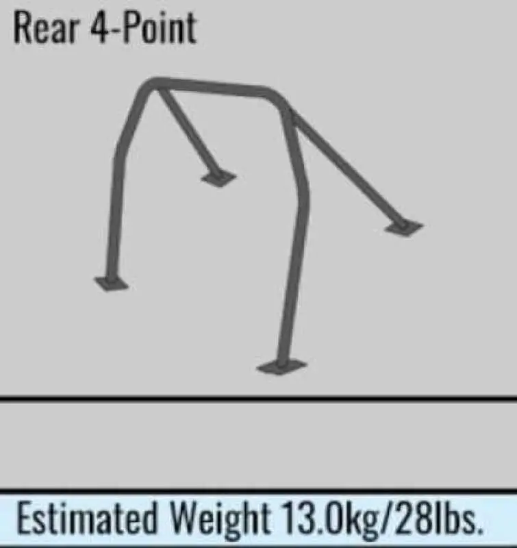 Cusco 4-Point Roll Cage For Nissan Skyline Er34 – 2-Seat Steel Safety Structure 1