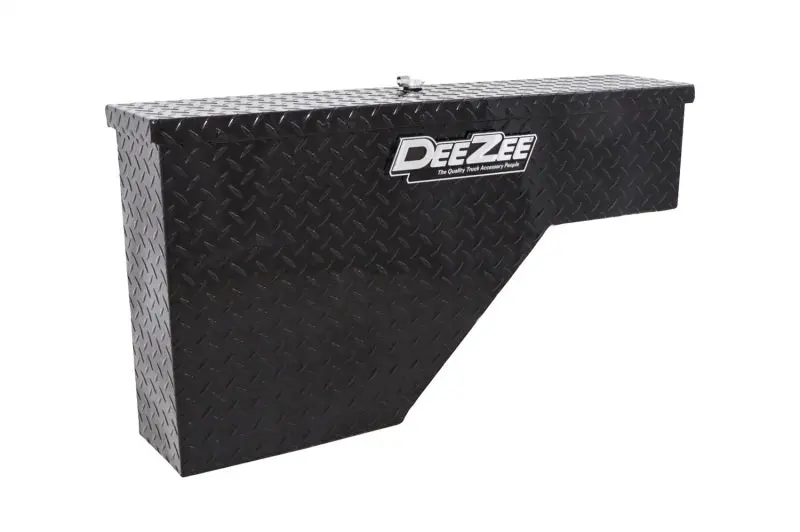 Deezee Black Wheel-Well Tool Box – Universal Passenger-Side Mount 1