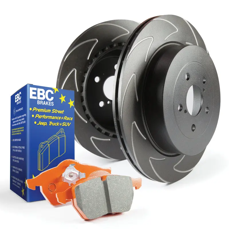 Ebc S7 Brake Kit: Orangestuff Performance Pads + Bsd Drilled & Slotted Rotors 1