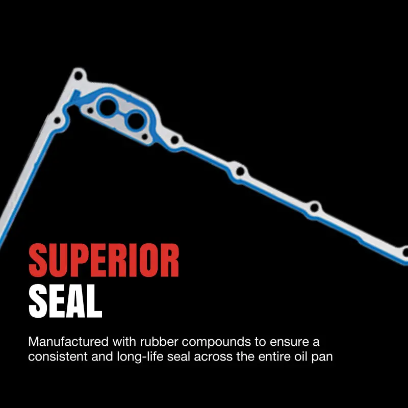 Fel-Pro Permadry Molded Rubber Oil Pan Gasket Set For Jeep Wrangler Tj (2003–2006) 2
