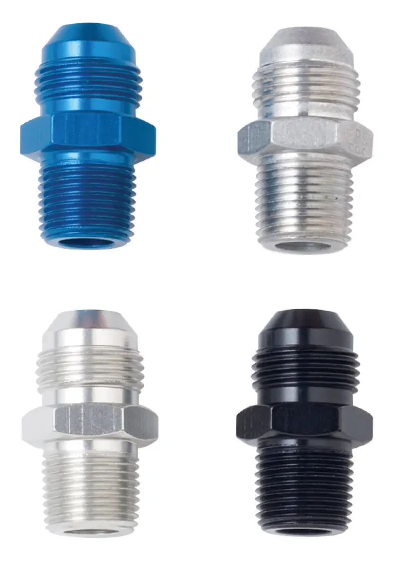 Fragola -6An X 1/2 Npt Straight Adapter - Chrome 1