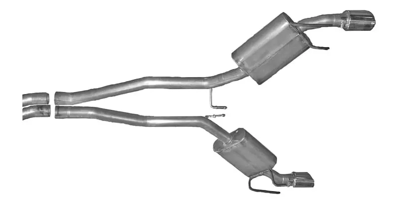 Gibson 2010 Chevrolet Camaro Ss 6.2L 2.25In Cat-Back Dual Exhaust - Aluminized 1