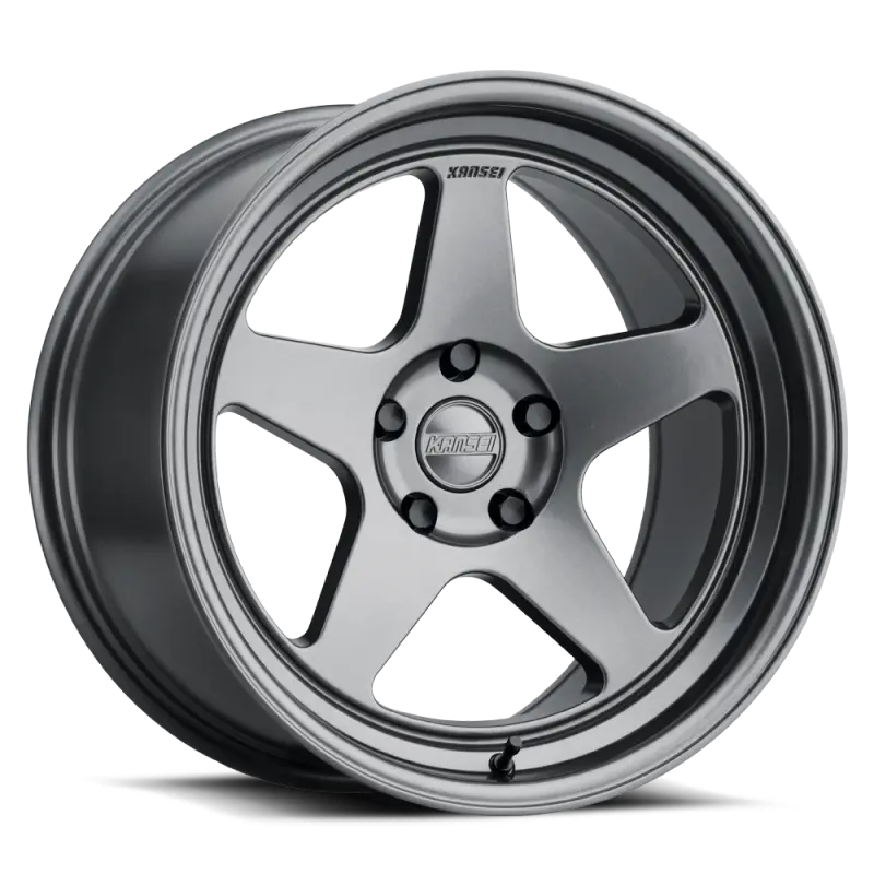 Kansei K12G Gunmetal Alloy Wheel – 17X8", 5X100 Bolt Pattern, 35Mm Offset, 73.1Mm Center Bore 1