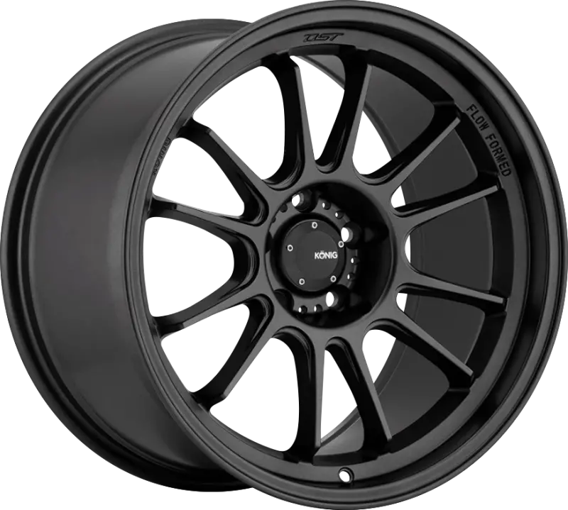 Konig Hypergram Matte Black Alloy Wheel – 18X12", 5X114.3 Bolt Pattern, +20Mm Offset 1