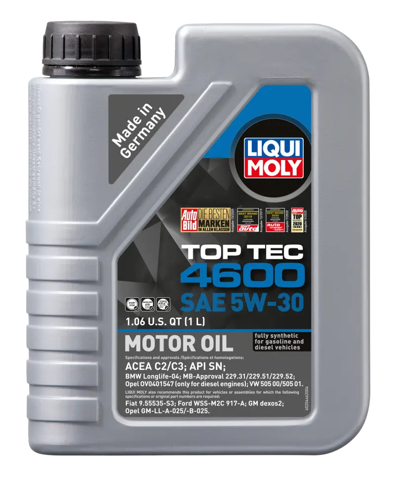 Liqui Moly 1L Top Tec 4600 Motor Oil Sae 5W30 1