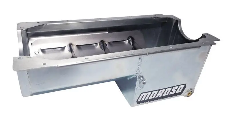 Moroso Dart/Rocket Small Block Wet Sump Steel Oil Pan – 7-Quart Capacity, 8.25-Inch Depth (Cross-Member Modification May Be Required) 1