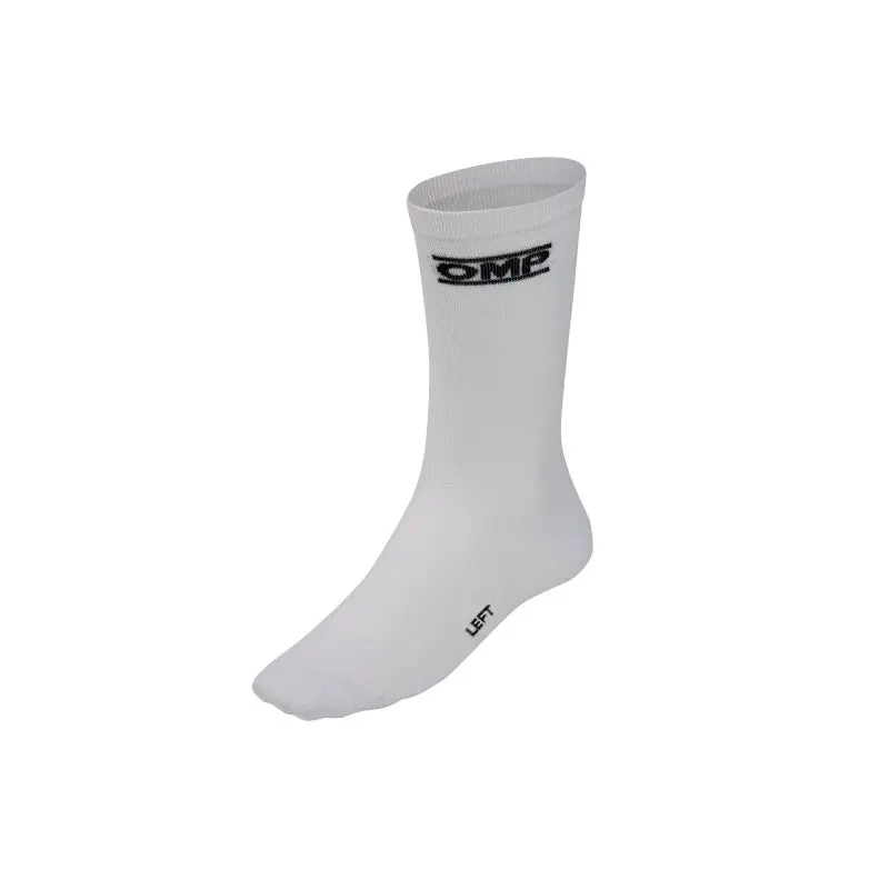 Omp Tecnica White Performance Driving Socks – Size Medium 1