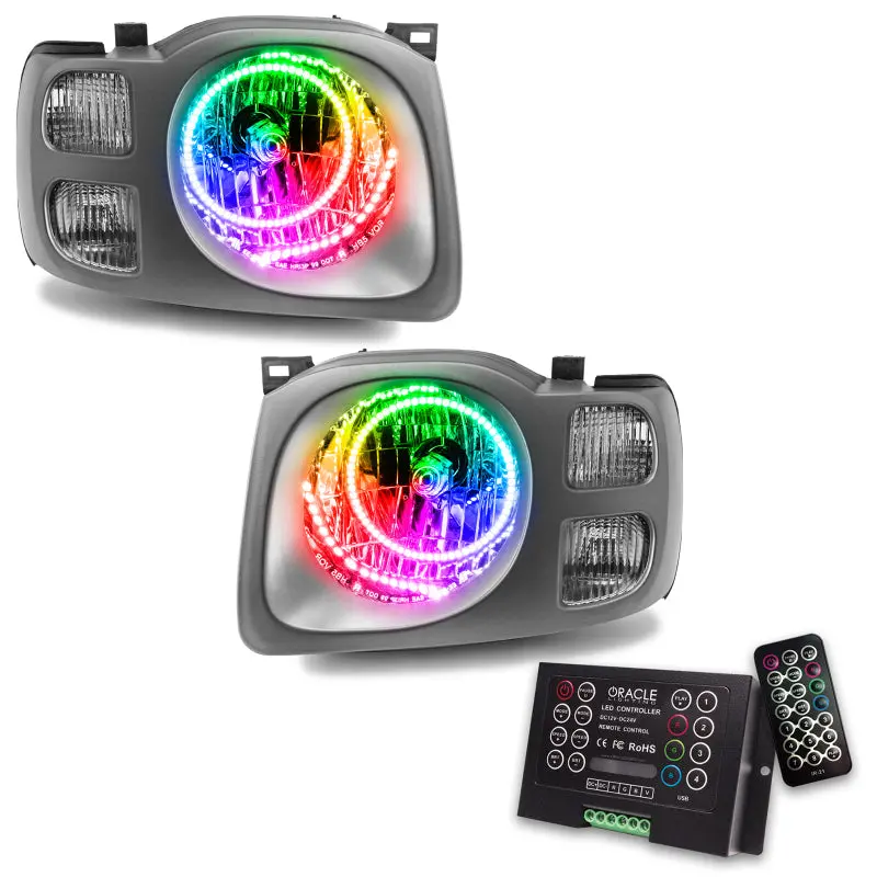 Oracle Colorshift Led Headlights For 2002–2004 Nissan Xterra Se – Smd W/ 2.0 Controller 1