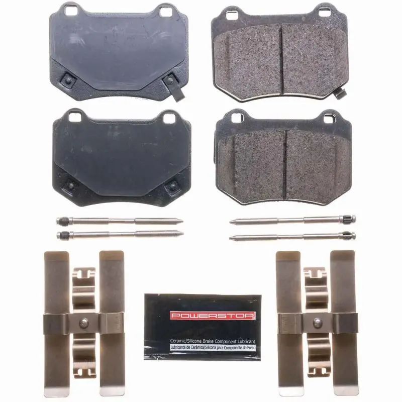 Power Stop Z23 Evolution Rear Brake Pads With Hardware For 2018–2019 Subaru Wrx Sti 1