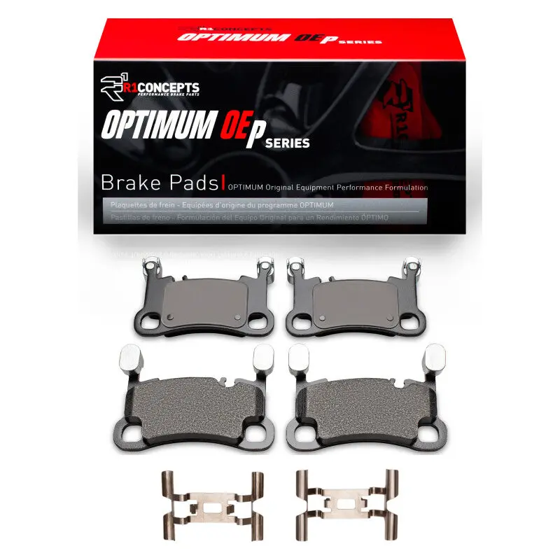 R1 Ceramic Brake Pad & Hardware Kit For 2019–2023 Porsche Cayenne (Rear) 1
