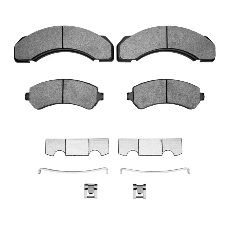 R1 Semi-Metallic Front And Rear Brake Pad & Hardware Kit For 1973–2000 Chevrolet P30 Chassis 1