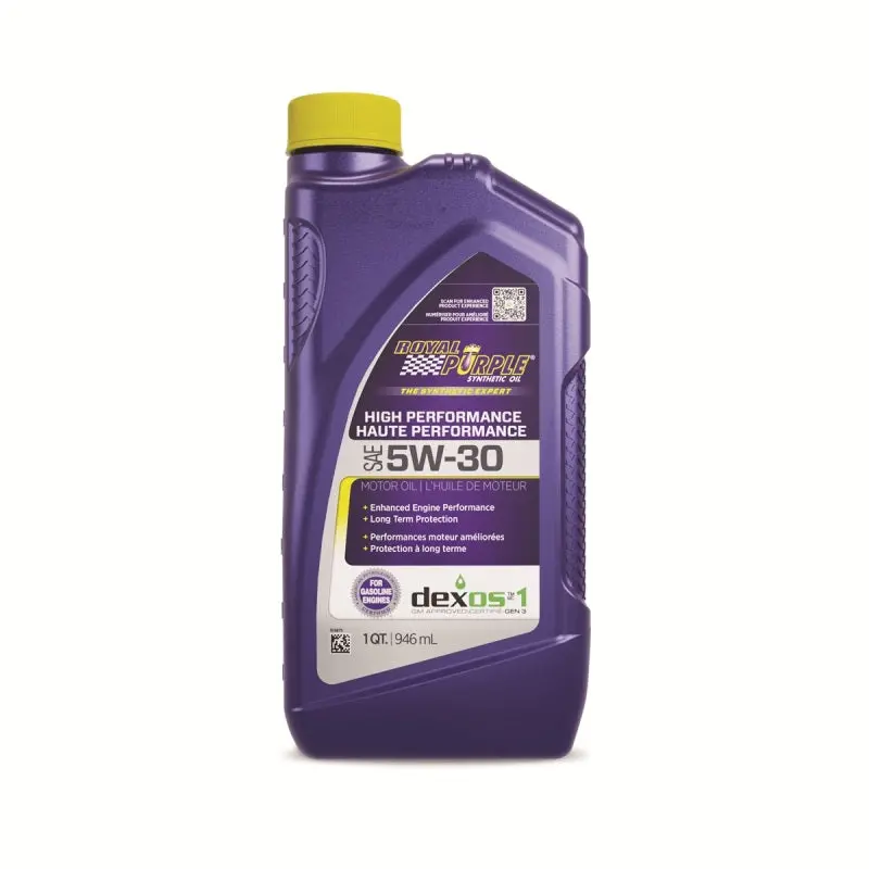 Royal Purple High-Performance Synthetic 5W-30 Motor Oil – 1 Quart (Canada Market) 1
