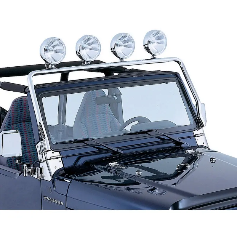 Rugged Ridge Stainless Steel Full-Frame Light Bar For 1997–2006 Jeep Wrangler Tj 2