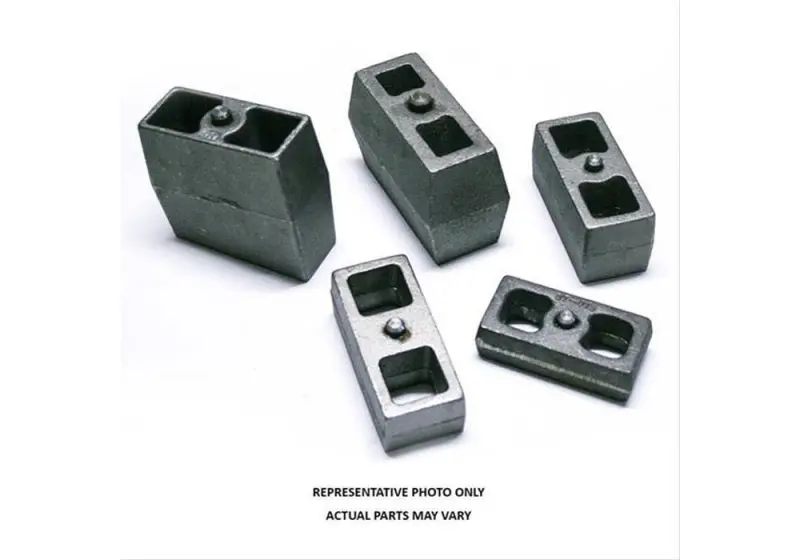 Superlift Rear Lift Block Kit – Universal Fit, 1.5" Height, Includes 9/16" U-Bolt Pins (Pair) 1