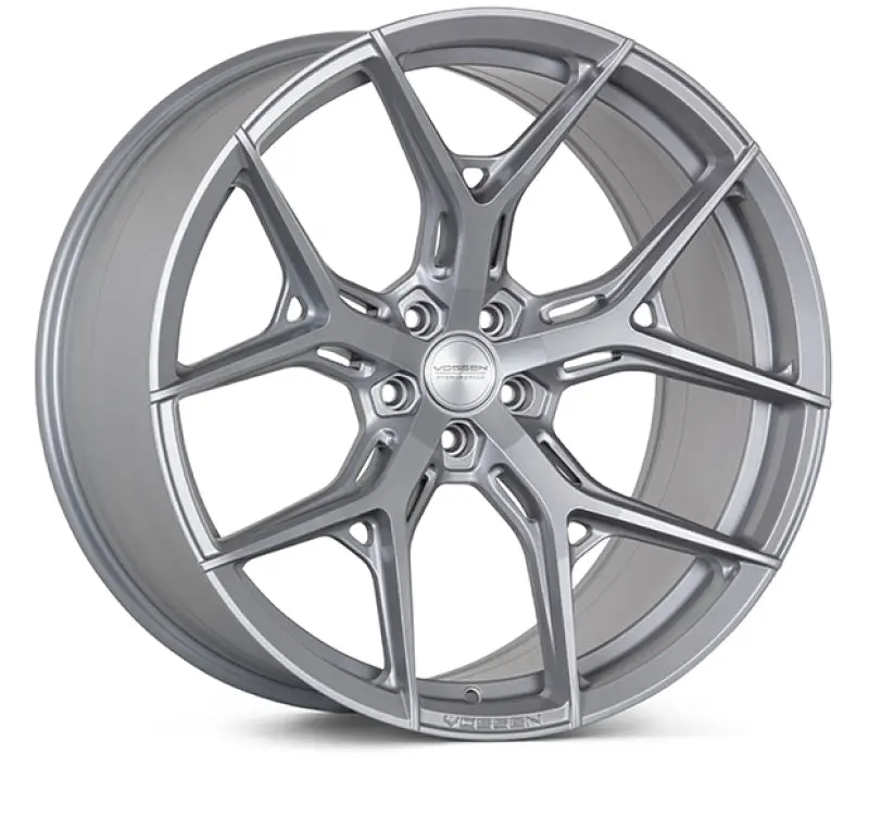 Vossen Hf5 Satin Silver Forged Wheel – 22X9.5 Inches, Et35 Offset, 5X112 Bolt Pattern, 66.56Mm Bore 1