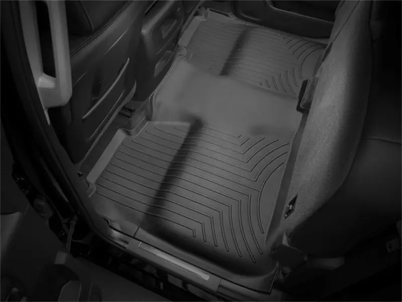 Weathertech Rear Floorliner For 2014+ Chevrolet Silverado – Black Trim 1