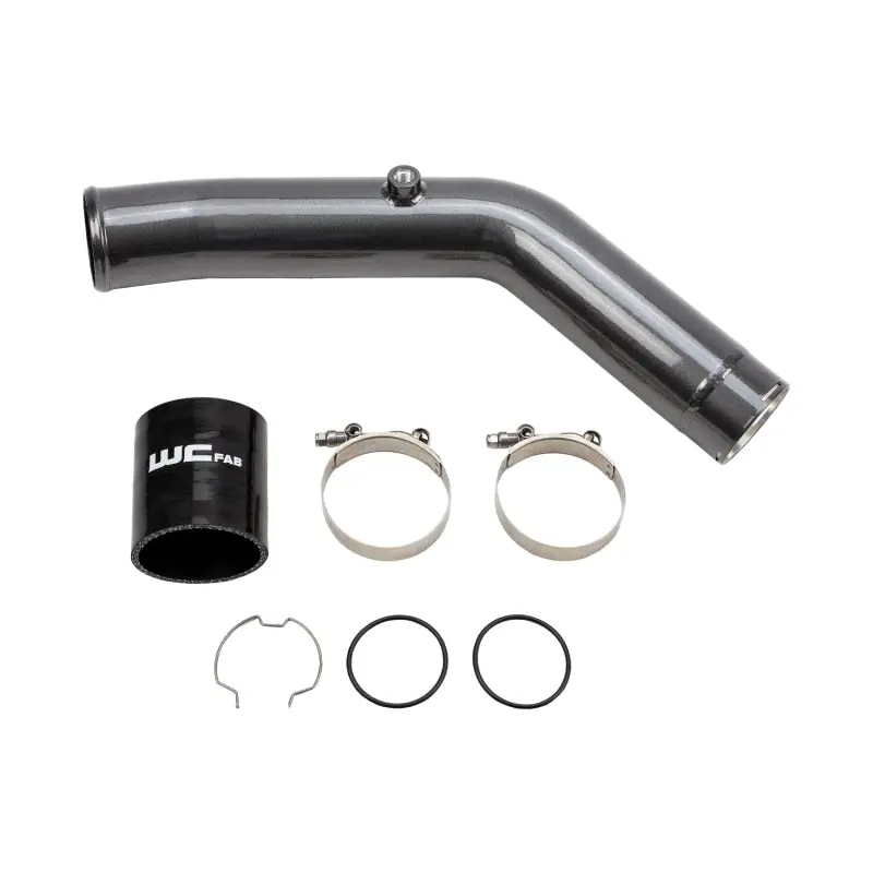 Wehrli 23-24 Ford 6.7L Ho Power Stroke 3In Hot Side Intercooler Pipe - Bengal Silver 1