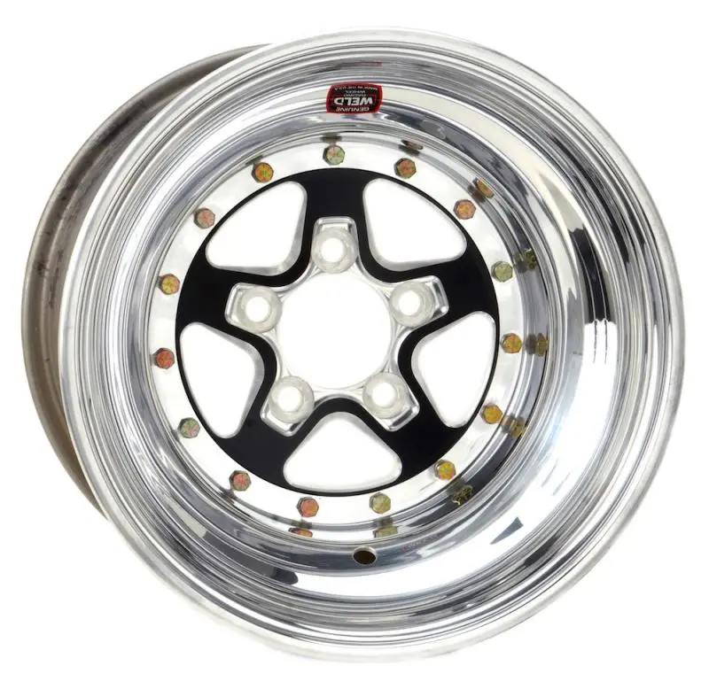 Weld Alumastar 2.0 15X4 / 5X4.75 Bp 1.7 / 5In. Bs Black Wheel - Non-Beadlock 1