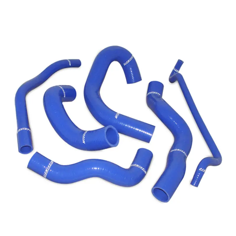 Mishimoto Blue Silicone Radiator Hose Kit For 2005–2006 Ford Mustang Gt V8 1